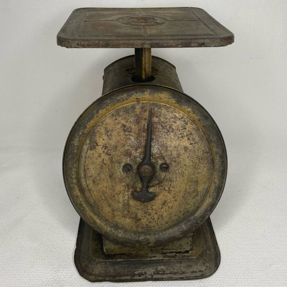 Vintage Scale Columbia Family Scale 24 Pounds Collectible 1900s Decor Rustic - Picture 1 of 11